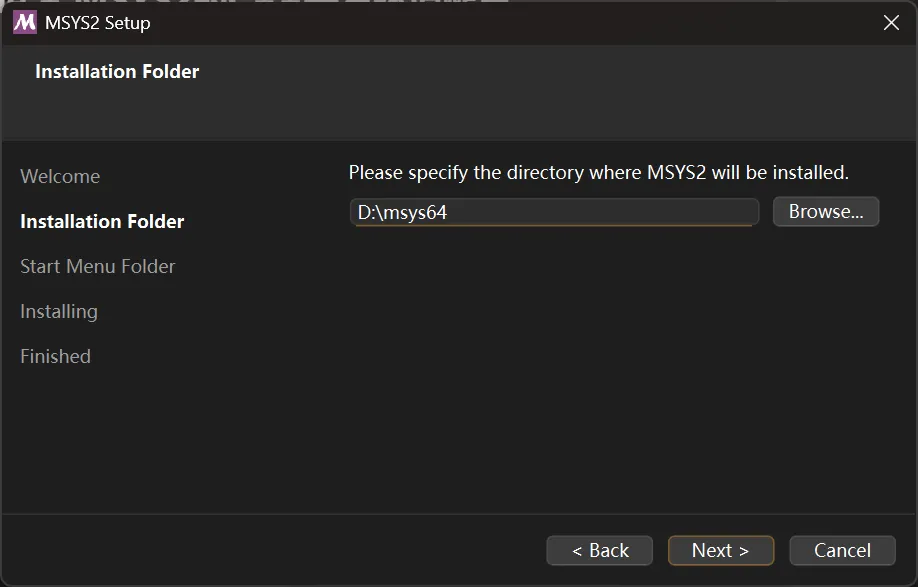 MSYS2 Setup
